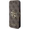 Etui Guess 4G Metal Logo na iPhone 15 Pro Max - brązowe