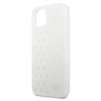 Etui Mercedes Silver Stars Pattern na iPhone 13 - białe