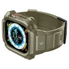 Etui z paskiem Spigen Rugged Armor Pro na Apple Watch Ultra (49 mm) - zielone