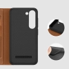 Dux Ducis Skin X2 etui Samsung Galaxy S23 pokrowiec z klapką portfel podstawka brązowe