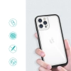Clear 3in1 etui do iPhone 12 Pro żelowy pokrowiec z ramką czarny