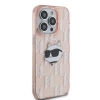 Etui Karl Lagerfeld IML Choupette Head & Monogram na iPhone 13 Pro Max - różowe