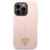Etui Guess Silicone Triangle na iPhone 14 Pro - różowe