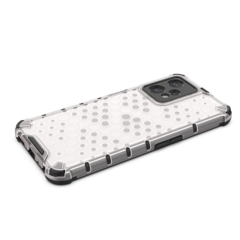 Honeycomb etui pancerny pokrowiec z żelową ramką Realme 9 Pro przezroczysty