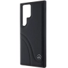 Etui Mercedes Leather Curved Stitches na Samsung Galaxy S24 Ultra - czarne