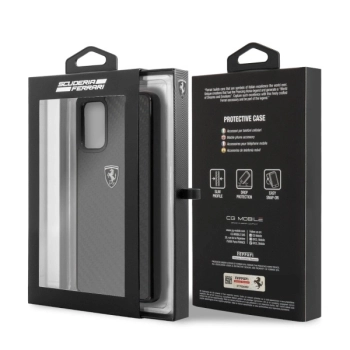 Etui Ferrari Carbon Heritage na Samsung Galaxy S20+ - czarne
