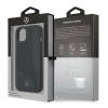 Etui Mercedes Leather Perforated Area na iPhone 13 - granatowe