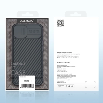 Nillkin CamShield Pro Case etui iPhone 14 / iPhone 13 pancerny pokrowiec osłona na aparat kamerę czarny