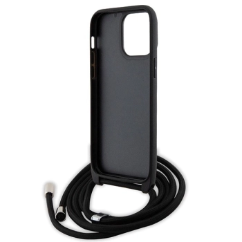 Etui Karl Lagerfeld Crossbody Saffiano Metal Pin Karl&Choupette na iPhone 14 Pro Max - czarne
