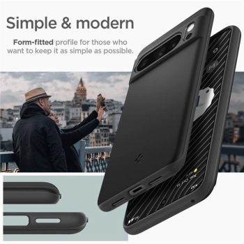 Etui Spigen Thin Fit na Google Pixel 8 Pro - czarne
