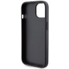 Etui Ferrari Grip Stand Metal Logo na iPhone 15 - czarne