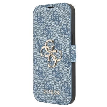 Etui Guess 4G Big Metal Logo na iPhone 13 mini - niebieskie