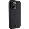 Etui Mercedes Smooth Leather MagSafe na iPhone 14 Pro - czarne