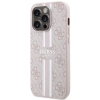Etui Guess 4G Printed Stripes MagSafe na iPhone 14 Pro - różowe