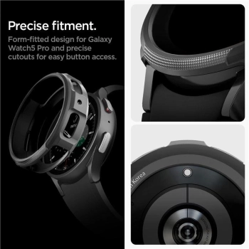 Etui Spigen Liquid Air na Samsung Galaxy Watch 5 Pro (45 mm) - czarny mat