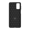 Carbon Case etui Motorola Moto G42 elastyczny silikonowy karbonowy pokrowiec czarne