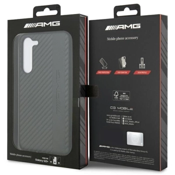 Etui AMG Carbon Stripe&Embossed na Samsung Galaxy S23+ - czarne