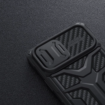 Nillkin Adventurer Case etui do iPhone 13 Pro Max pancerny pokrowiec z osłoną na aparat niebieski