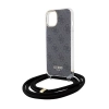 Etui Guess Crossbody Cord 4G Print na iPhone 15 / 14 / 13 - czarne