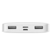 Baseus Bipow powerbank z wyświetlaczem 10000mAh 15W biały (Overseas Edition) + kabel USB-A - Micro USB 0.25m biały (PPBD050002)