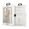 Etui Guess Flower Strap na iPhone 13 mini - fioletowe