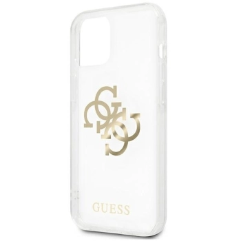 Etui Guess 4G Gold Charms Collection na iPhone 13 mini - przezroczyste