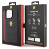 Etui Ferrari Quilted Metal Logo na iPhone 15 Pro Max - czarne