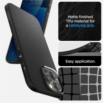 Etui Spigen Liquid Air na iPhone 14 Pro Max - czarny mat