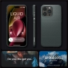 Etui Spigen Liquid Air na iPhone 15 Pro Max - ciemnozielone