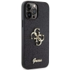 Etui Guess Glitter Script Big 4G na iPhone 13 Pro Max - czarne