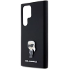Etui Karl Lagerfeld Silicone Ikonik Metal Pin na Samsung Galaxy S24 Ultra - czarne