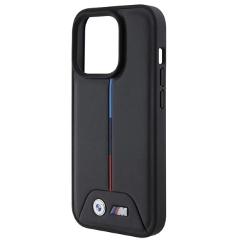 Etui BMW Quilted Tricolor na iPhone 15 Pro Max - czarne