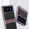 Plating Case etui Samsung Galaxy Z Flip 4 pokrowiec z metaliczną ramką czarne