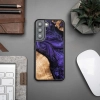 Etui z drewna i żywicy na Samsung Galaxy S22 Bewood Unique Violet - fioletowo-czarne