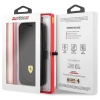 Etui Ferrari Leather Curved Line na iPhone 13 Pro - czarne
