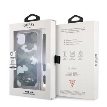 Etui Guess Camo Collection na iPhone 11 / Xr - zielone
