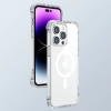 Joyroom Magnetic Defender magnetyczne etui do iPhone 14 Pro Max pancerny pokrowiec z haczykami podstawką przezroczysty (kompatybilne z MagSafe)