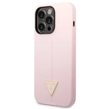 Etui Guess Silicone Triangle na iPhone 14 Pro Max - fioletowe