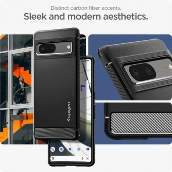 Etui Spigen Rugged Armor na Google Pixel 7 - czarny mat