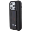 Etui BMW Grip Stand Smooth & Perforated na iPhone 15 Pro - czarne