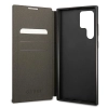 Guess GUBKS22LG4GFGR S22 Ultra S908 szary/grey book 4G Metal Gold Logo
