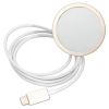 Etui Guess 4G Print MagSafe na iPhone 11 + ładowarka indukcyjna - brązowe