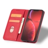Magnet Fancy Case etui do iPhone 13 Pro Max pokrowiec portfel na karty kartę podstawka czerwony