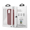 Etui BMW Silicone Signature Logo na iPhone 12 mini - czerwone