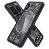 Etui Spigen Ultra Hybrid na Nothing Phone 2 - ciemnoszare (wzór Zero One)