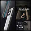 Etui Spigen Crystal Hybrid na iPhone 15 Pro Max - przezroczysto-czarne