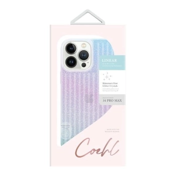 Etui UNIQ Coehl Linear na iPhone 14 Pro Max - niebiesko-różowe