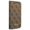 Etui Guess 4G Vintage Gold Logo na iPhone 14 Pro - brązowe