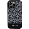 Etui Guess GCube Stripes MagSafe na iPhone 14 Pro - czarne