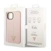 Etui Guess Silicone Triangle na iPhone 14 - różowe